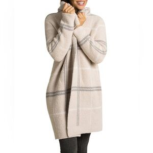 Barefoot Dreams Cozychic Windowpane Drape Cardigan